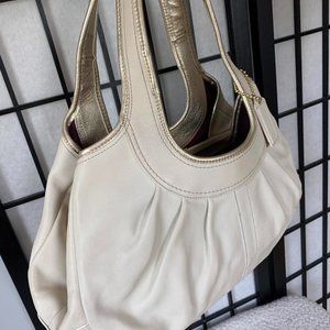 Coach Ergo Hobo Shoulder Purse Ivory